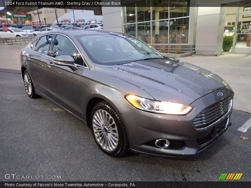 Sterling Gray / Charcoal Black 2014 Ford Fusion Titanium AWD