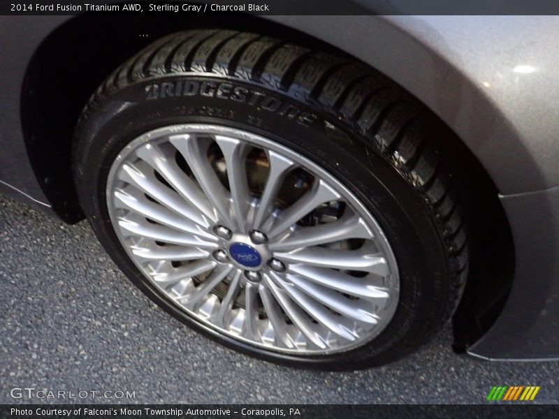 Sterling Gray / Charcoal Black 2014 Ford Fusion Titanium AWD