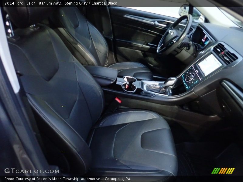 Sterling Gray / Charcoal Black 2014 Ford Fusion Titanium AWD
