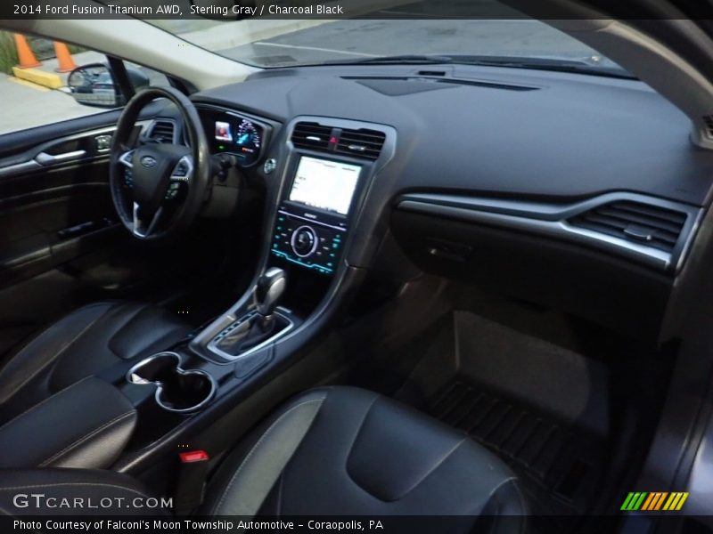 Sterling Gray / Charcoal Black 2014 Ford Fusion Titanium AWD