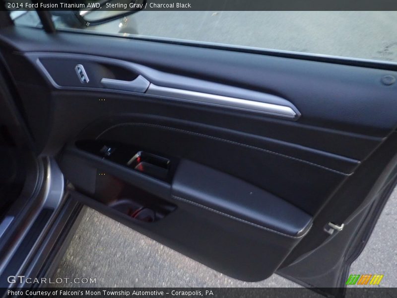 Sterling Gray / Charcoal Black 2014 Ford Fusion Titanium AWD