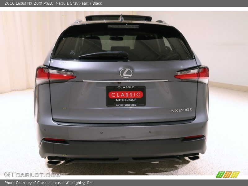 Nebula Gray Pearl / Black 2016 Lexus NX 200t AWD