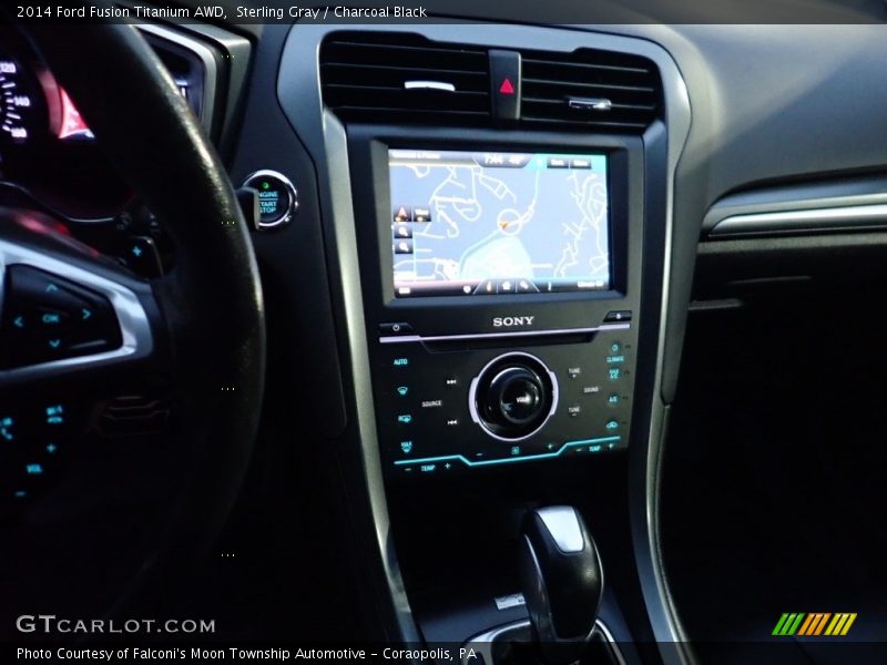 Sterling Gray / Charcoal Black 2014 Ford Fusion Titanium AWD