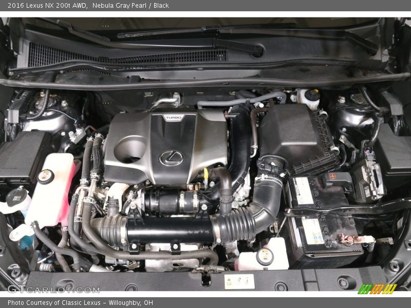 Nebula Gray Pearl / Black 2016 Lexus NX 200t AWD