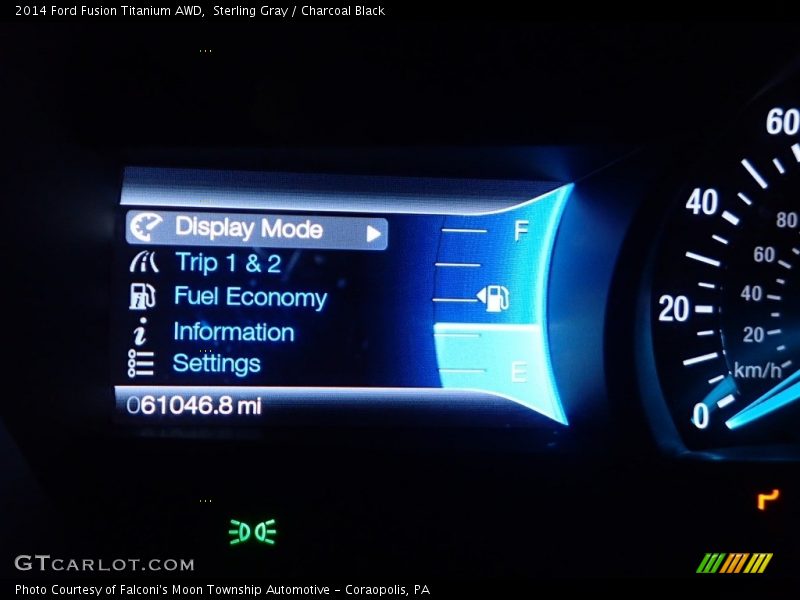 Sterling Gray / Charcoal Black 2014 Ford Fusion Titanium AWD