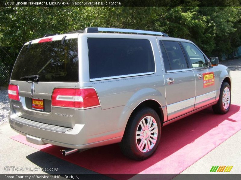 Vapor Silver Metallic / Stone 2008 Lincoln Navigator L Luxury 4x4