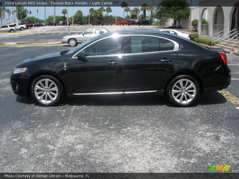 Tuxedo Black Metallic / Light Camel 2009 Lincoln MKS Sedan