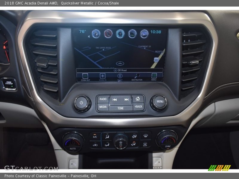 Quicksilver Metallic / Cocoa/Shale 2018 GMC Acadia Denali AWD