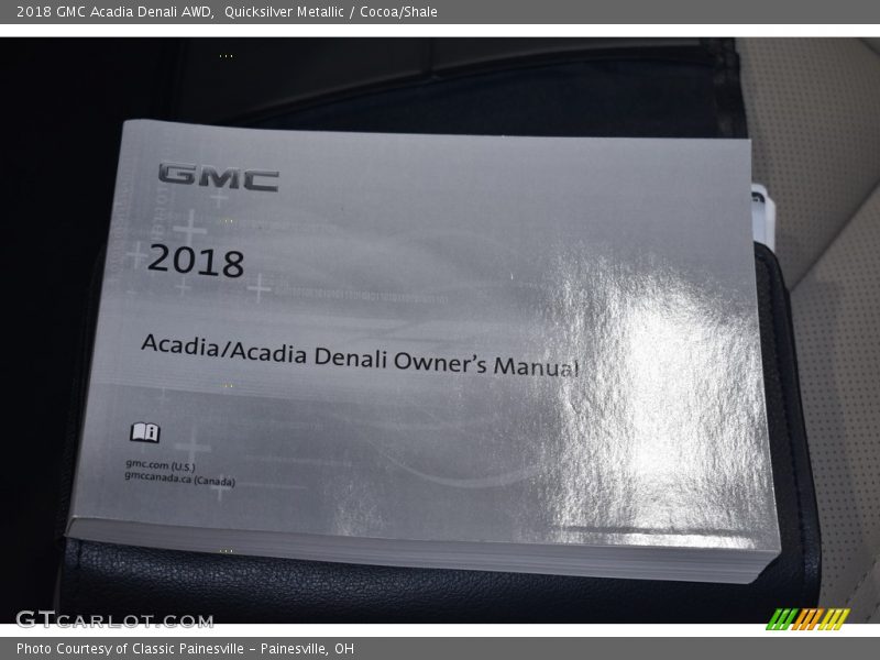 Quicksilver Metallic / Cocoa/Shale 2018 GMC Acadia Denali AWD