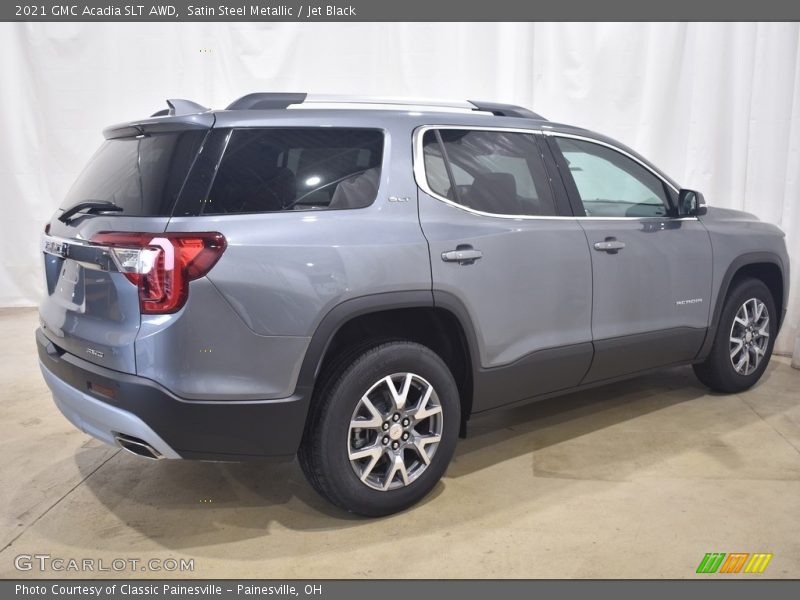 Satin Steel Metallic / Jet Black 2021 GMC Acadia SLT AWD