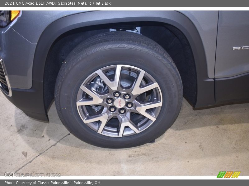 Satin Steel Metallic / Jet Black 2021 GMC Acadia SLT AWD