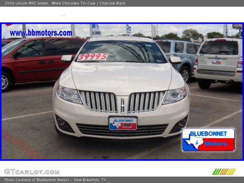 White Chocolate Tri-Coat / Charcoal Black 2009 Lincoln MKS Sedan