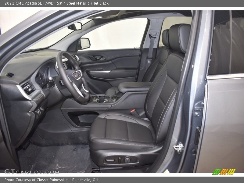 Satin Steel Metallic / Jet Black 2021 GMC Acadia SLT AWD