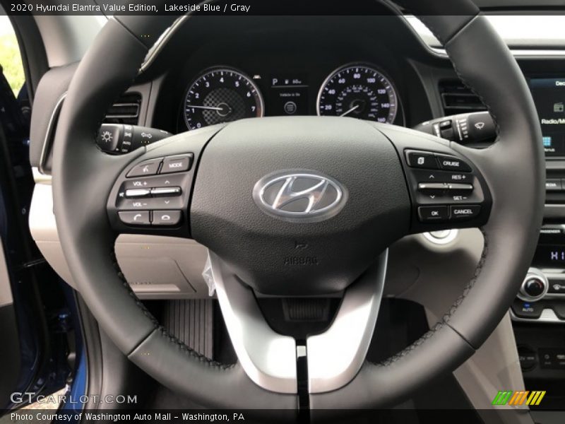 Lakeside Blue / Gray 2020 Hyundai Elantra Value Edition