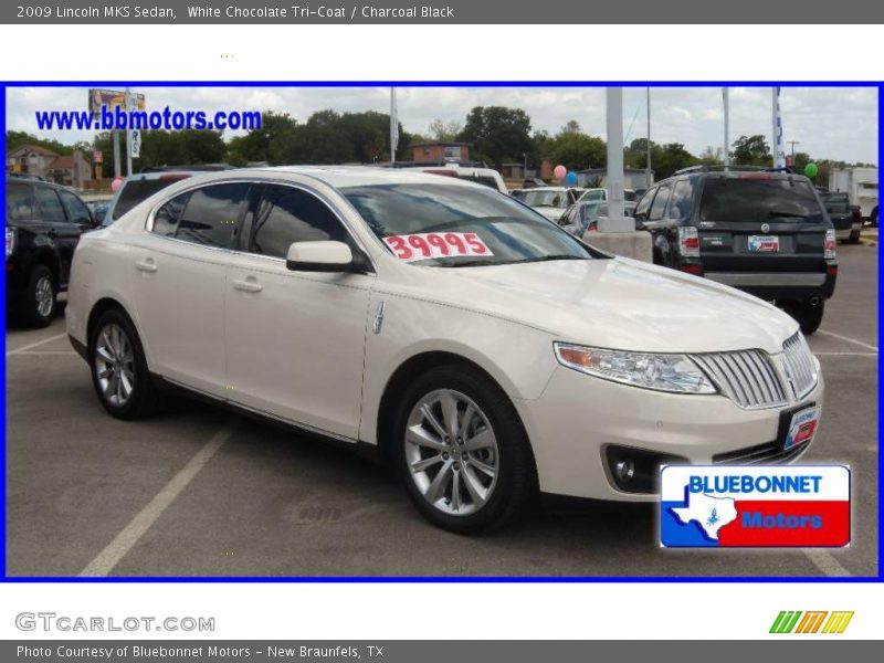 White Chocolate Tri-Coat / Charcoal Black 2009 Lincoln MKS Sedan