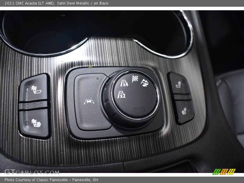 Satin Steel Metallic / Jet Black 2021 GMC Acadia SLT AWD