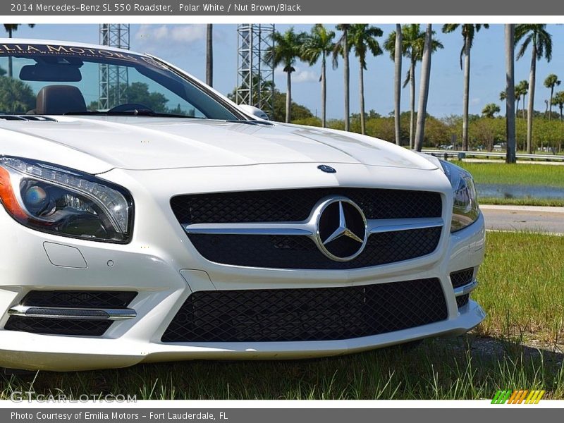 Polar White / Nut Brown/Black 2014 Mercedes-Benz SL 550 Roadster