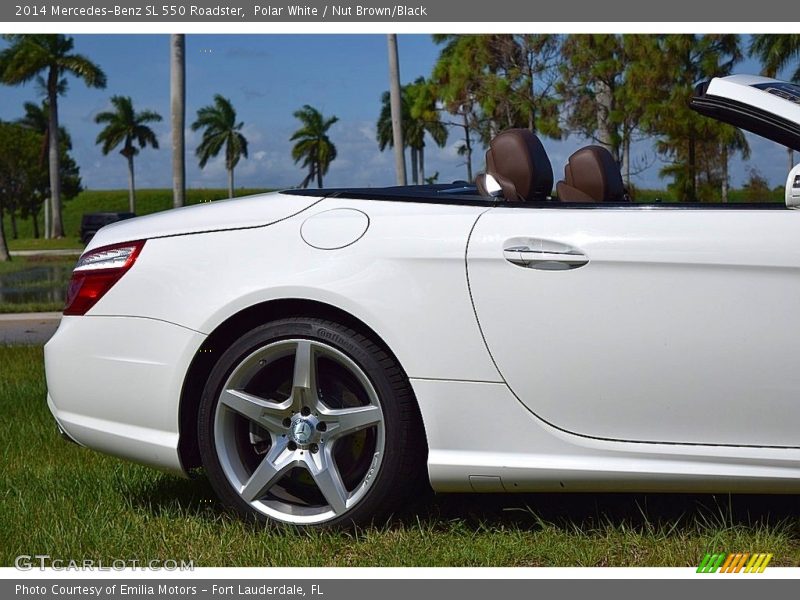 Polar White / Nut Brown/Black 2014 Mercedes-Benz SL 550 Roadster
