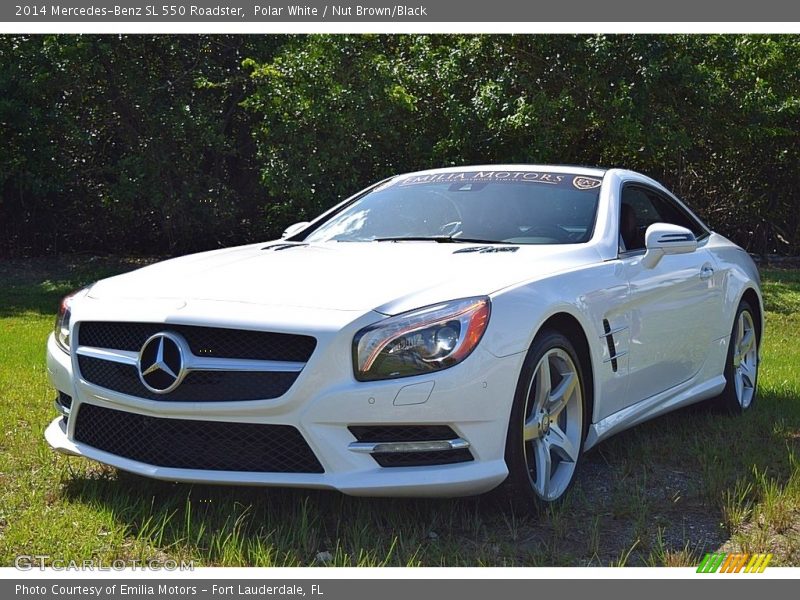 Polar White / Nut Brown/Black 2014 Mercedes-Benz SL 550 Roadster