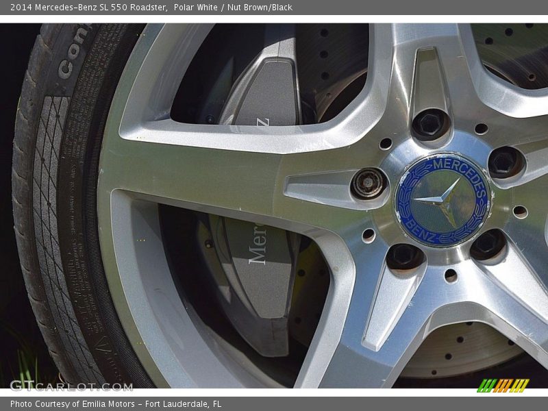 Polar White / Nut Brown/Black 2014 Mercedes-Benz SL 550 Roadster