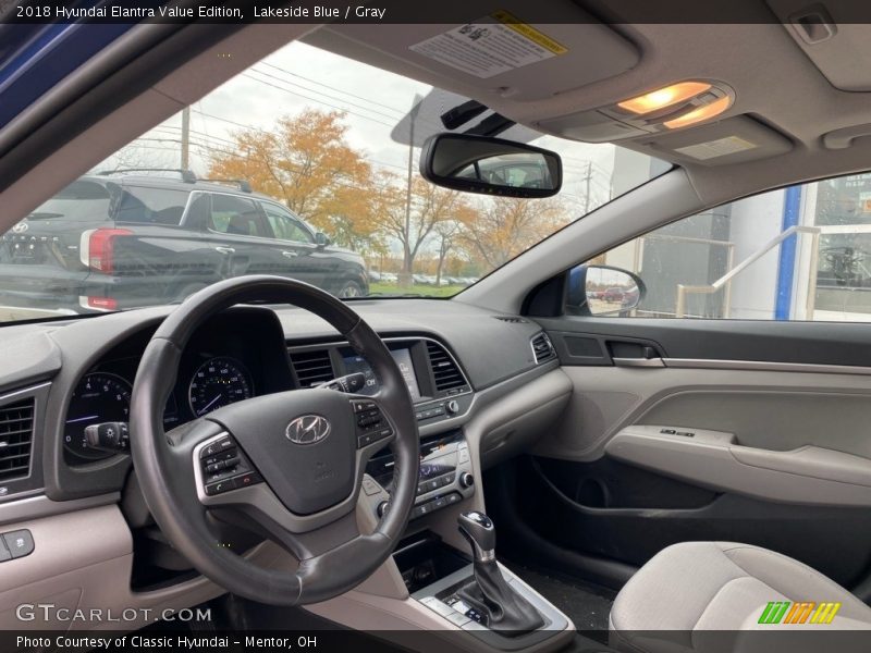 Lakeside Blue / Gray 2018 Hyundai Elantra Value Edition