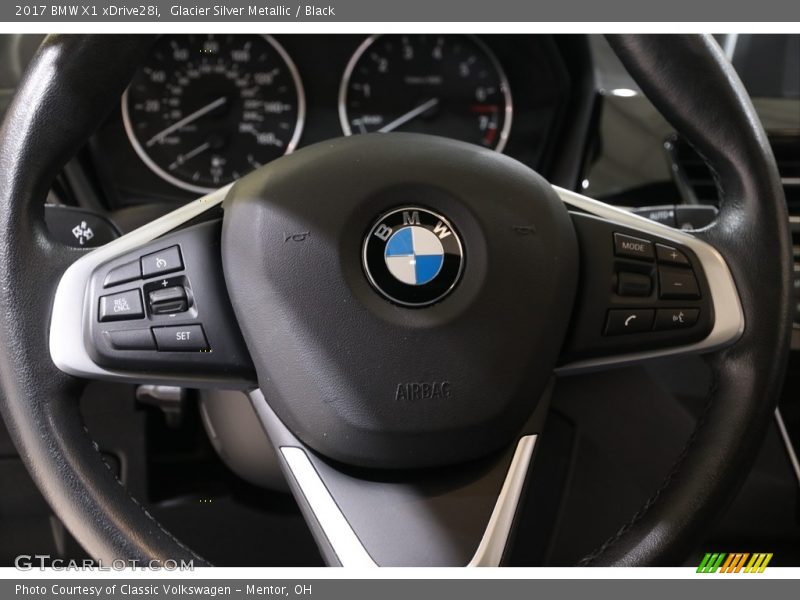Glacier Silver Metallic / Black 2017 BMW X1 xDrive28i