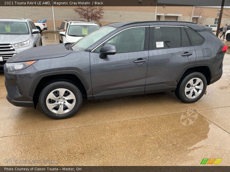 Magnetic Gray Metallic / Black 2021 Toyota RAV4 LE AWD