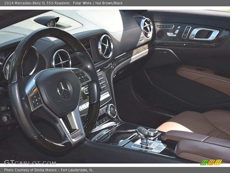 Polar White / Nut Brown/Black 2014 Mercedes-Benz SL 550 Roadster