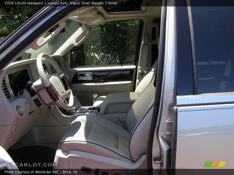 Vapor Silver Metallic / Stone 2008 Lincoln Navigator L Luxury 4x4