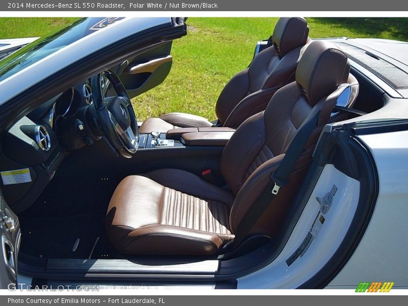 Polar White / Nut Brown/Black 2014 Mercedes-Benz SL 550 Roadster