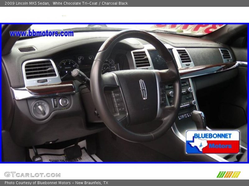 White Chocolate Tri-Coat / Charcoal Black 2009 Lincoln MKS Sedan
