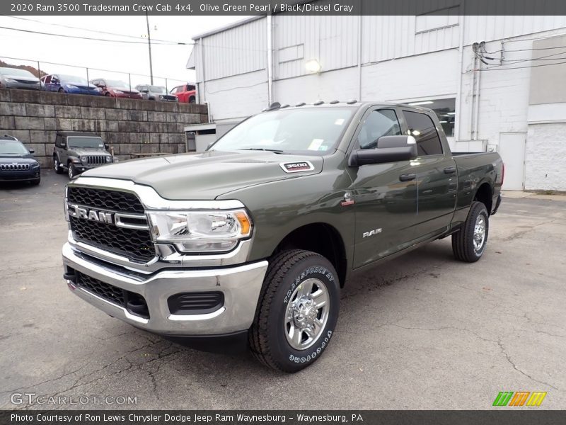 Olive Green Pearl / Black/Diesel Gray 2020 Ram 3500 Tradesman Crew Cab 4x4
