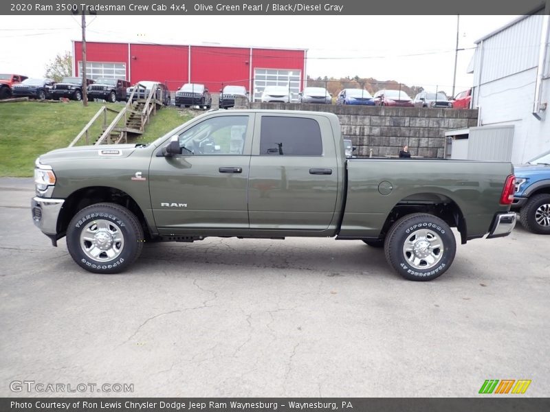  2020 3500 Tradesman Crew Cab 4x4 Olive Green Pearl