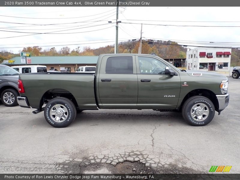 Olive Green Pearl / Black/Diesel Gray 2020 Ram 3500 Tradesman Crew Cab 4x4