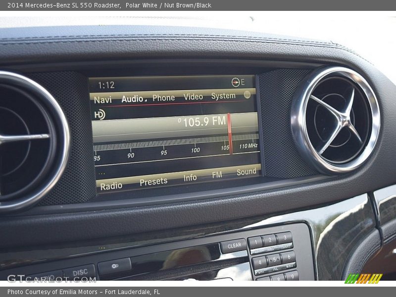 Polar White / Nut Brown/Black 2014 Mercedes-Benz SL 550 Roadster