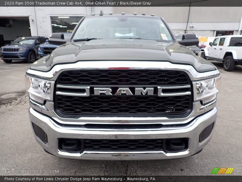 Olive Green Pearl / Black/Diesel Gray 2020 Ram 3500 Tradesman Crew Cab 4x4