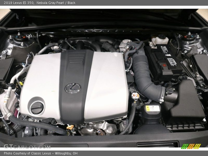 Nebula Gray Pearl / Black 2019 Lexus ES 350