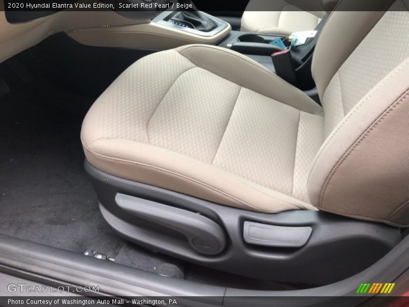 Scarlet Red Pearl / Beige 2020 Hyundai Elantra Value Edition