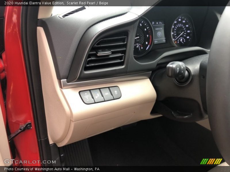Scarlet Red Pearl / Beige 2020 Hyundai Elantra Value Edition