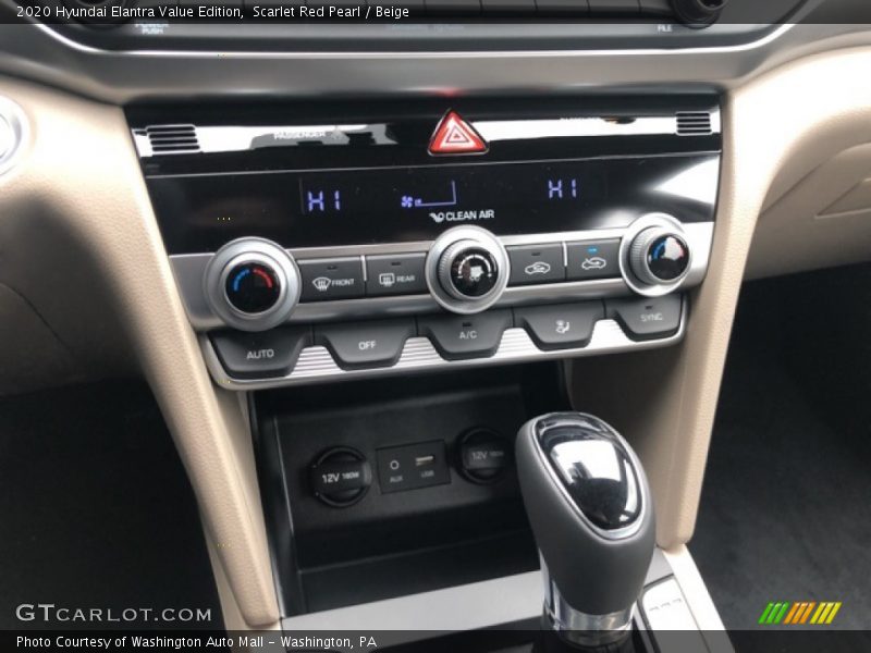 Scarlet Red Pearl / Beige 2020 Hyundai Elantra Value Edition