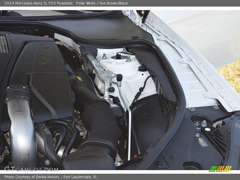 Polar White / Nut Brown/Black 2014 Mercedes-Benz SL 550 Roadster