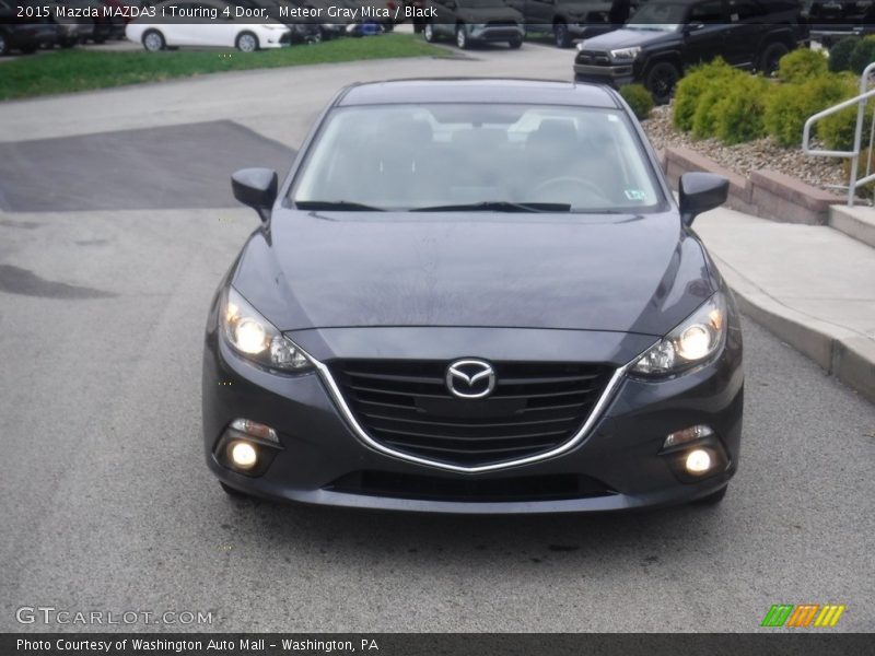 Meteor Gray Mica / Black 2015 Mazda MAZDA3 i Touring 4 Door