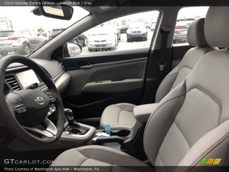 Lakeside Blue / Gray 2020 Hyundai Elantra Limited