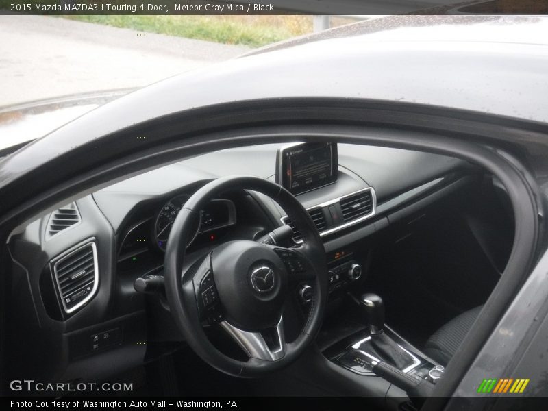 Meteor Gray Mica / Black 2015 Mazda MAZDA3 i Touring 4 Door