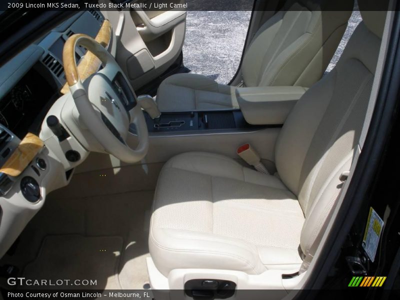 Tuxedo Black Metallic / Light Camel 2009 Lincoln MKS Sedan