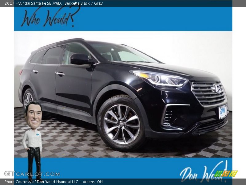 Becketts Black / Gray 2017 Hyundai Santa Fe SE AWD