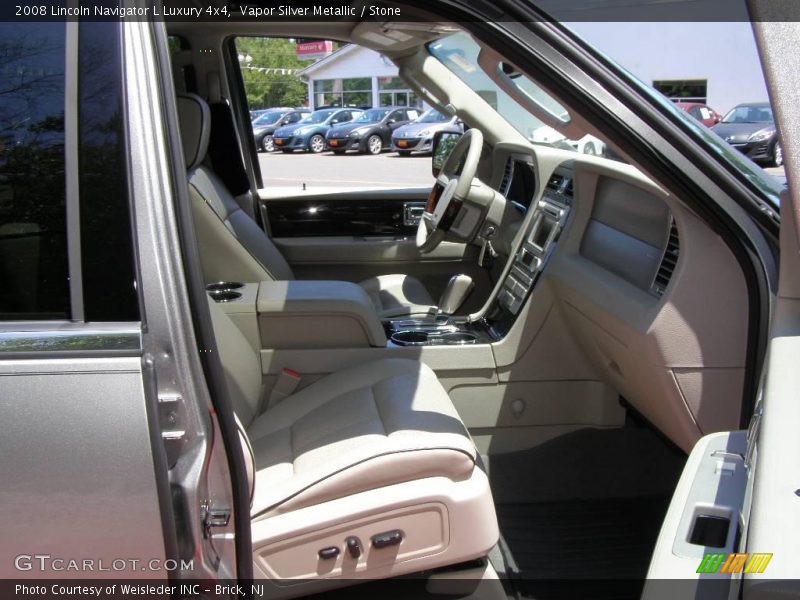 Vapor Silver Metallic / Stone 2008 Lincoln Navigator L Luxury 4x4