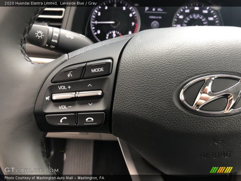 Lakeside Blue / Gray 2020 Hyundai Elantra Limited
