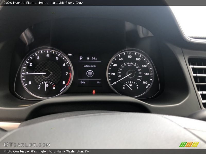 Lakeside Blue / Gray 2020 Hyundai Elantra Limited