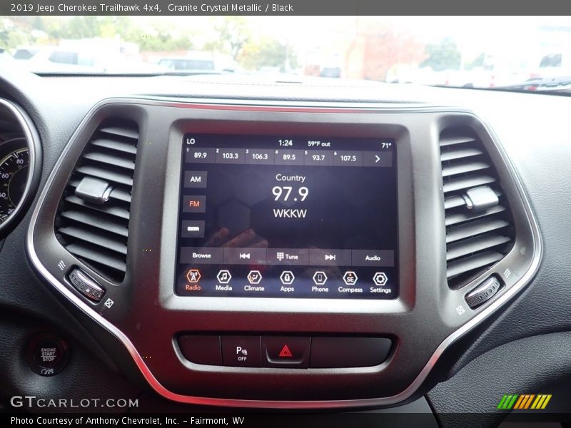 Granite Crystal Metallic / Black 2019 Jeep Cherokee Trailhawk 4x4